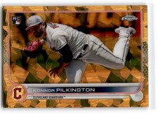 2022 Topps Chrome Update Sapphire Gold Refractor Konnor Pilkington RC /50