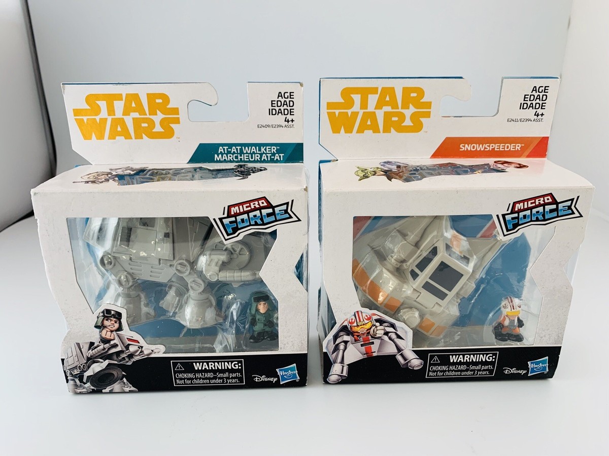 Star Wars Micro Force ATAT Walker And Snow Speeder Action Figures