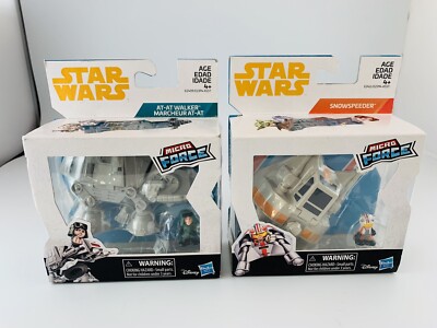Star Wars Micro Force ATAT Walker And Snow Speeder Action Figures