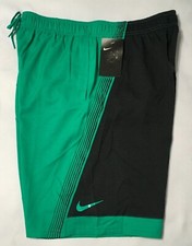 Nike 9  Volley Men  s Swim Shorts NESS 8438 Green  Gray L XL NWT