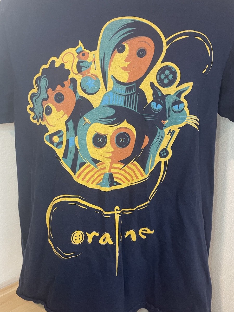 Coraline LAIKA Studios Blue T Shirt Large | eBay