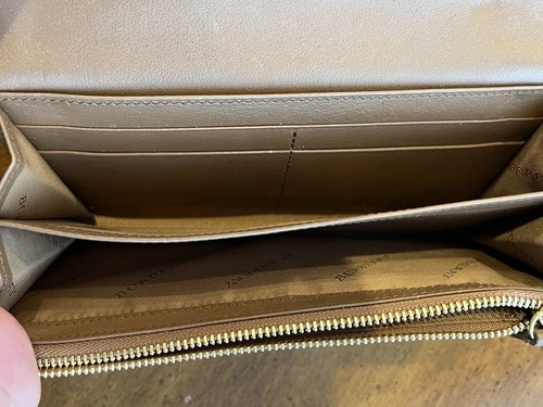 100% AUTHENTIC BURBERRY HORSEFERRY CHECK PORTER LEATHER  WALLET - Picture 9 of 10