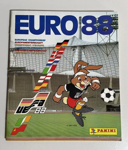 PANINI Euro 88 1988 Football Sticker Album 100% Complete - Excellent