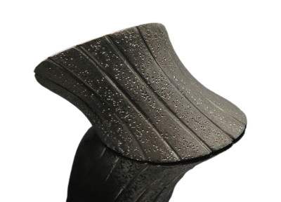 JACMEL 925 Sterling Silver  Vintage Dark Tone Textured Band Ring Sz 8  RG11609