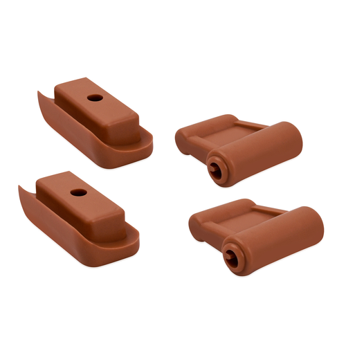 1078110141 Brown Sun Visor Clips Fits 1972-1989 Mercedes Benz R107 SL 280/300SL - Picture 7 of 8