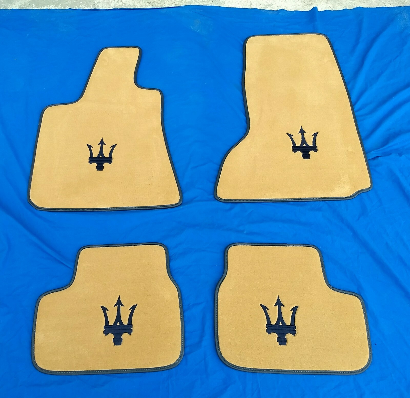 14+ Maserati Ghibli  German Velour 5pcs Floor & Trunk Mats BEST Made USA NonSlip
