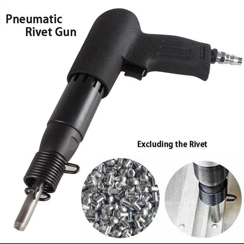 Pneumatic Rivet Gun Industrial Speed Adjusted Semi Hollow Solid