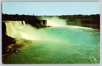 Postcard General View Rainbow Bridge Niagara Falls New York NY