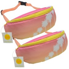 SUN SQUAD Cooler Hip Bag Fanny Pack 2-can Ombre Palm 2-Pack 