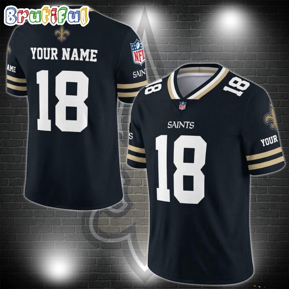 Custom New Orleans Saints Football Jersey – Team Logo Design