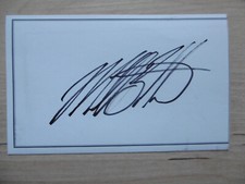 Michael Bolton autograph signed 8x12 cm paper