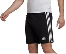 Men  s adidas Squadra 21 Primegreen AEROREADY Soccer Shorts Blk-White Size S