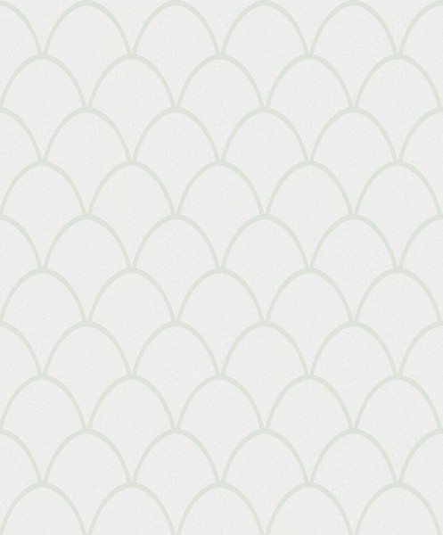 Tapete Vlies Geometrie BöGen Glitzer Weiß Glanz Marburg 32720 (5,31€/1Qm)-image