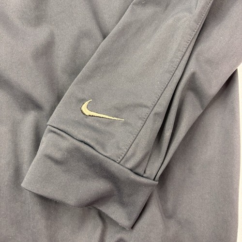 Nike Golf Mens Medium M Dri-Fit Black 1/4 Zip Pullover Long Sleeve Jacket - Picture 8 of 24