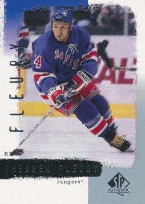 2000-01 SP Authentic #56 THEOREN FLEURY - New York Rangers