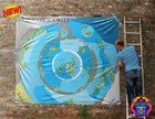 World Beyond The Ice Wall Flag Flat Earth Map Realm Terra Infinita Antarctica V1