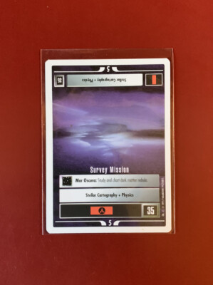 Star Trek CCG 1E WB 1995 Beta SURVEY MISSION (Decipher, 1995) RARE CARD