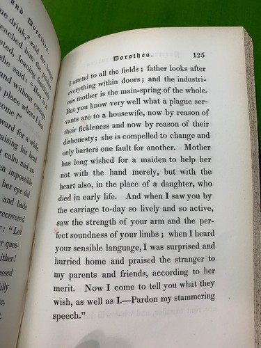 GOETHE 1854 Hermann and Dorothea ex-lib book translated to ENGLISH Riker Thorne - Picture 11 of 12