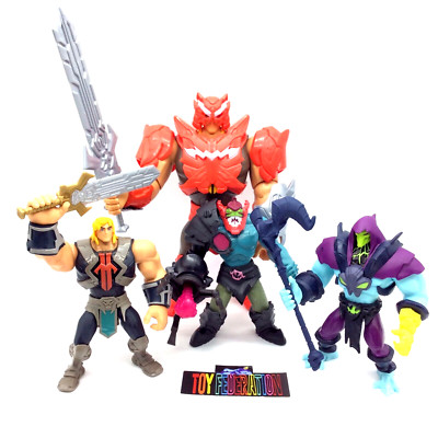 Mattel Masters of the Universe Animated CGI Figure Lot -TrapJaw, HeMan, Skeletor