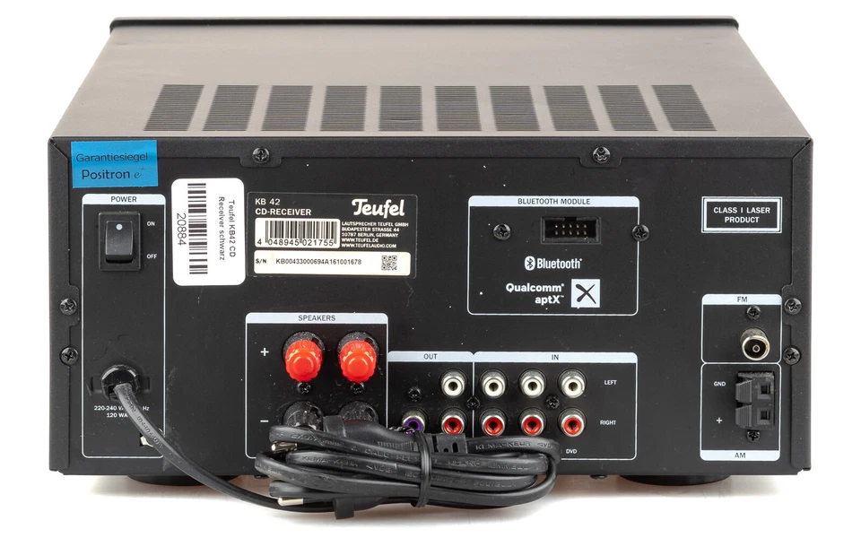 Teufel KB42 CD Receiver + FB / Vollverstärker / gewartet 1 Jahr Garantie [2] - Bild 3 von 4