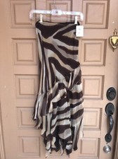  898 Polo Ralph Lauren Vintage Cotten Blend Ruffled Skirt Size 8 Silk Skirt