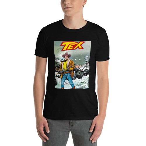 Tex Willer T-Shirt Black Teks Viler Majica Crna Maglietta Nera | eBay