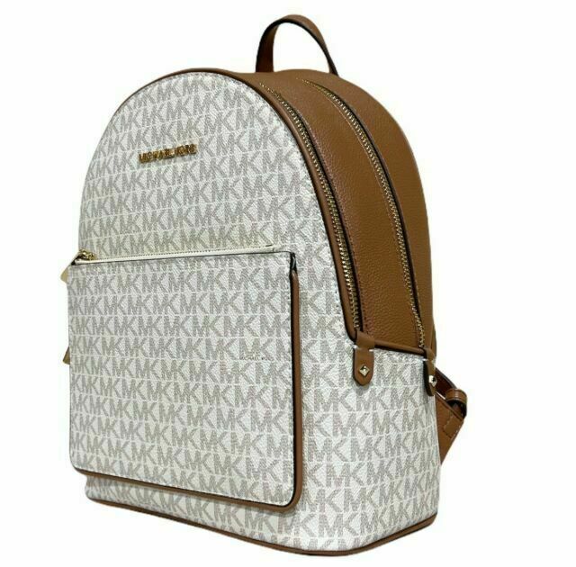 Michael Kors Adina Backpack Pebbled Leather Women's Bag - Vanilla