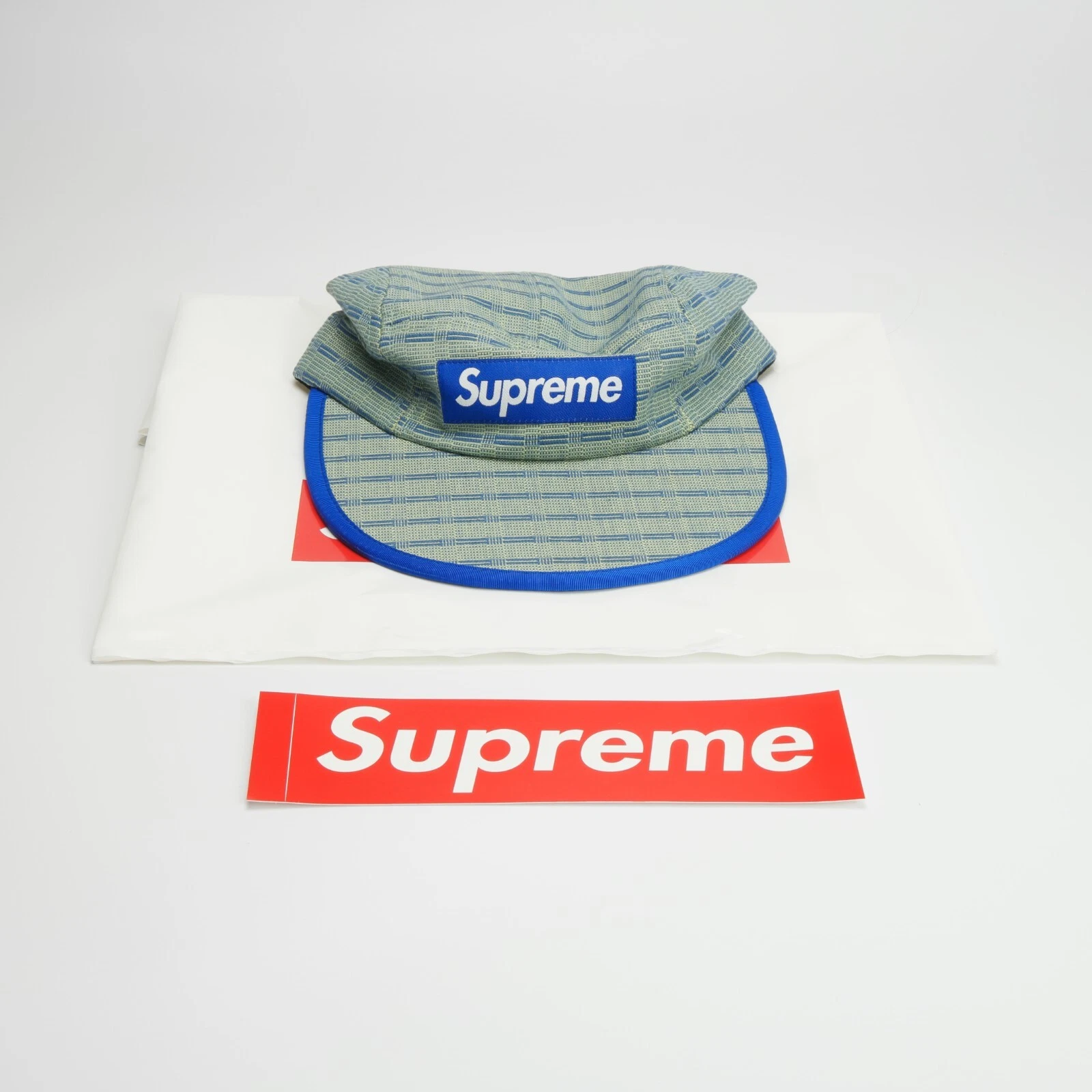 2016 Supreme Nepal Casquette de camp tissée S/M (bleu)