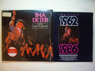 Ina Deter    Das Live-Album  DLP Mercury Records 1987 + Photobook ex / nm