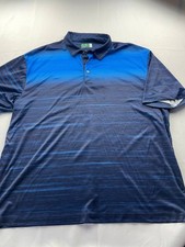 Ben Hogan Mens Performance Polo Shirt Size 3XL Blue Golf (Missing 1 Button)