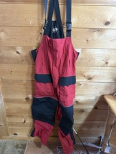 Guide Gear Field Tested Red/Black Bibs, sz Large With Built In Knee Pads