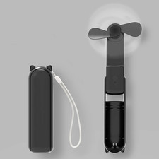 Portable Mini Handheld Fan Small Pocket Fan USB Rechargeable Battery Fan Folding