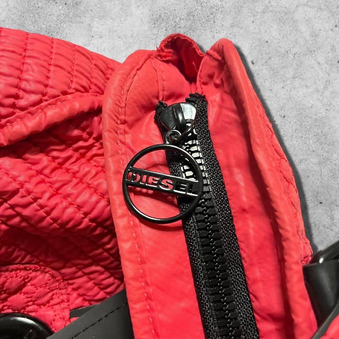 DIESEL Archive Metal Logo Bag Y2K Rare Black Shoulder Mini Boston Vintage thumbnail 10