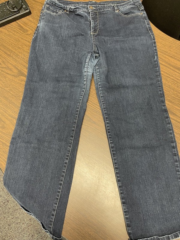 Avenue Denim Women Straight Leg Jeans Plus Size 20 A Blue Wash Stretch Comfy