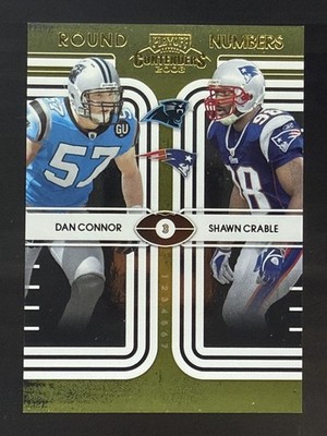 Dan Connor Shawn Crable 98/100 Gold Jersey Number Match 2008 Playoff Contenders