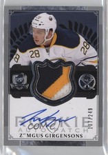 2013-14 Upper Deck The Cup Rookie 137/249 Zemgus Girgensons #182 Patch Auto 0bz8