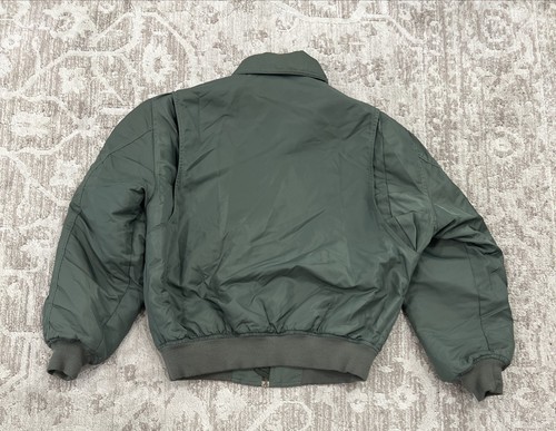 Vtg Type CWU Cold Weather Flyers Flight Bomber Jacket Mens Size Medium Military - Picture 13 of 13