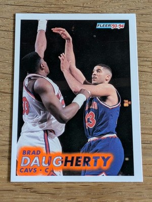 Fleer 93-94 NBA Basketball BRAD DAUGHERTY Cleveland Cavaliers Trading Card
