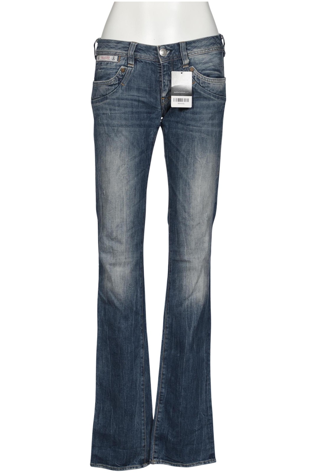 Herrlicher Jeans Damen Hose Denim Jeanshose Gr. W27 Baumwolle Blau #0qfxdk1