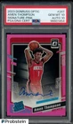 2023 Donruss Optic Pink Prizm #287 Amen Thompson RC /25 PSA 10 PSA/DNA 10 AUTO