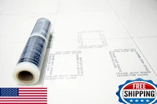 CARCAREZ Clear Adhesive Car Carpet Protector Film Roll, Disposable Floor Mats, 2