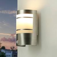 Wandlampe AußEn Bewegungsmelder Edelstahl E27 IP44 Garten Haus AußEnleuchte