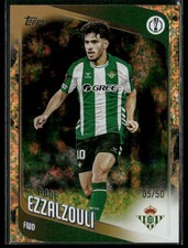 2025-26 Topps UEFA Soccer Abde Ezzalzouli #149 Gold Inferno 05/50