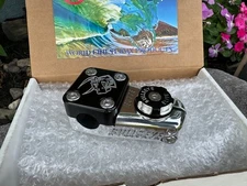 BULLSEYE 🎯 Custom Black/Show Polished Stem W/CRF Cap BMX GT SE Bike Haro Dyno