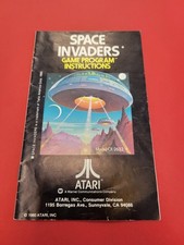 Space Invaders Atari 2600 Manual Only