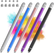 Stylus Pen for Touchscreen, 5 Pack Dual Fiber Stylus, High Sensitivity and Preci