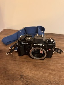 Chinon CG-5 35mm SLR Film Camera Body Only – K-Mount – Untested - W/ Strap