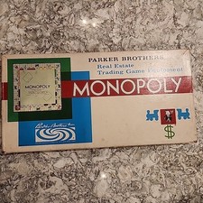 1961 30th Anniversary 1965 Red Die Dice Monopoly Board Game Parker Brothers DR1