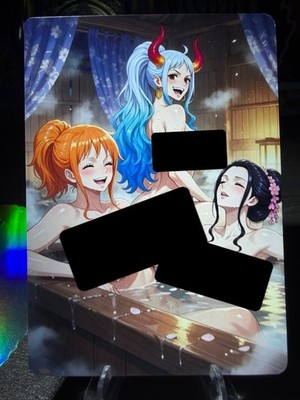 One Piece Anime Custom Nami, Yamato, Nico Robin Spicy Waifu Collectible Card