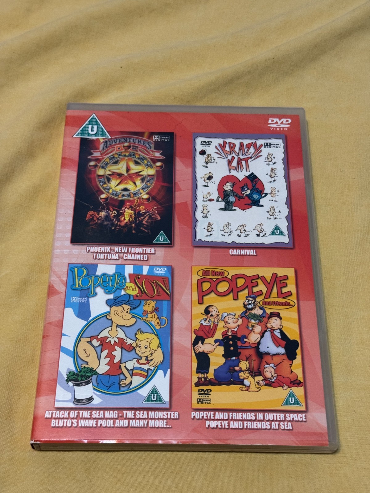 Galaxy Rangers/Krazy Kat/Popeye & Son/All New Popeye (DVD, 2003) Region Free